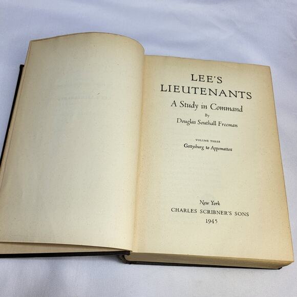 Lee's Lieutenants: A Study in command Vol 3: Gettysburg to Appomattox 1945 w Map - Picture 6 of 16